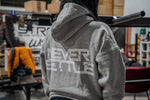 NEVER SETTLE Heavyweight Oversized Grey Zip Hoodie